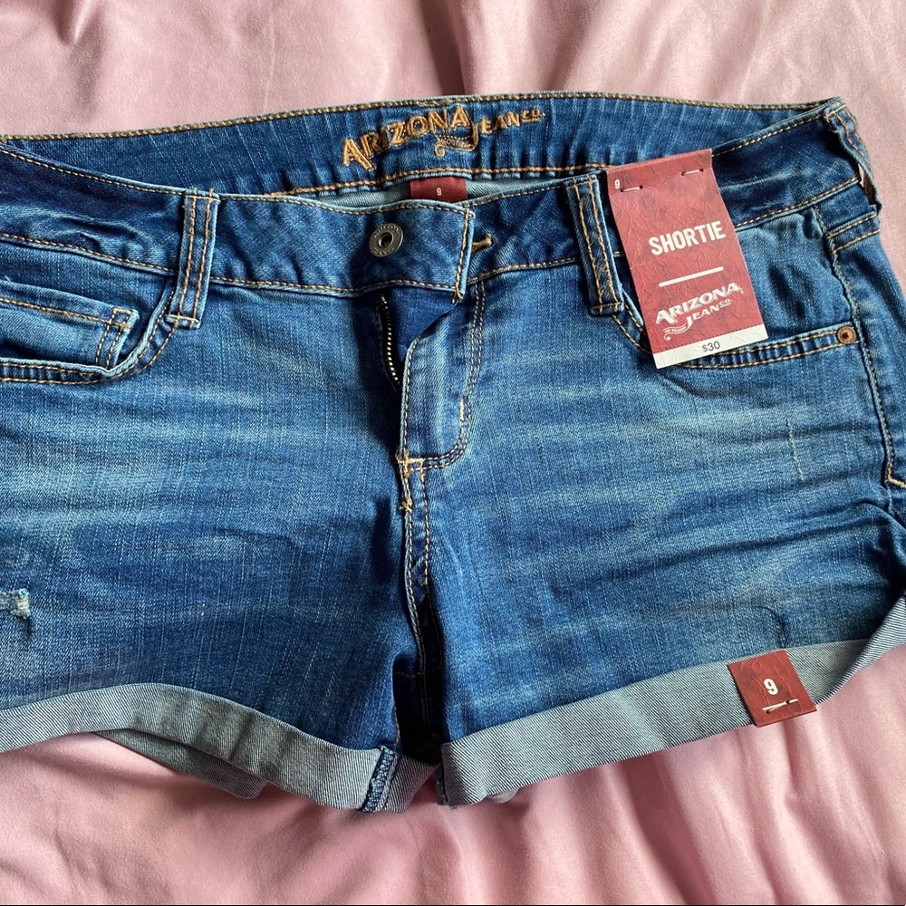 Arizona denim "shortie" shorts size 9